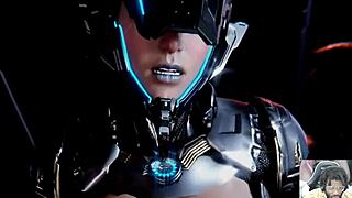 Mr Fantastic fucks Invisible Womans bald ass pussy in POV while Squirrel Girl gets creampied!