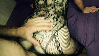 husband and friend team up to use wife's holes in rough homemade action