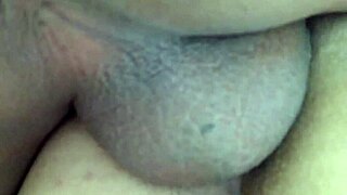 Cheating Wife Got Pussy Creampied by Friend While Husband Eats Cum in Interracial Humiliation