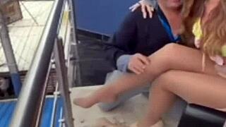 i love showing my big legs in pantyhose