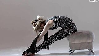 Hey, watch this flexible russian gymnast rita mochalkina spreading hairy pussy in yoga poses?