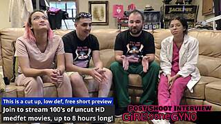 channy crossfires dental checkup behind scenes with latex gloves 😏