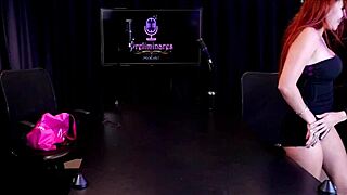 subtle tease of big ass latina in sheer lingerie during podolatria game