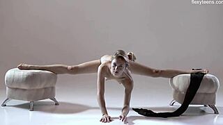 Hey, watch this flexible russian gymnast rita mochalkina spreading hairy pussy in yoga poses?