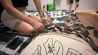 Watch This Colombian Milf Give Deepthroat Blowjob to Big Cock!