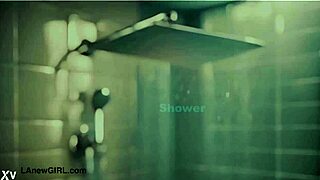 This sexy brunette model is enjoying her sensual bath time