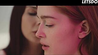 lesbian step sister gently touches her girlfriend in a caring way until she feels really good - that's what a girl knows