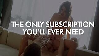 Vixenplus dream mom alexis with big tits cheats on blowjob and deepthroat for college stud. She rides missionary and licks pussy in interracial cum on tits action.