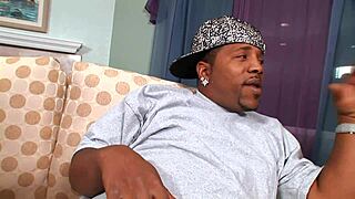 Fat black cock dives into wet pussy for dripping sex adventures?