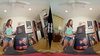 Holly Hendrix gets caught in close-up POV action with massive black cock in intense ebony interracial sex