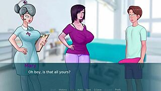 Sexnote game continues with bbw teacher and mommy in cartoon parody action. Chubby classmate joins for big tits ass play in intriguing part 6.