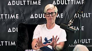 Petite redhead pornstar discusses her lesbian experiences during intimate casting interview with Bree Mills and Freya Parker