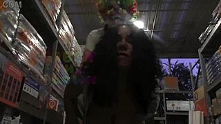 Queen rogue and gibby the clown go wild in home depot sextape full video