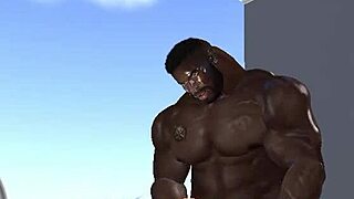 clinton mcdonald, the huge hunk, shows the neighborhood wife how to handle his massive black cock