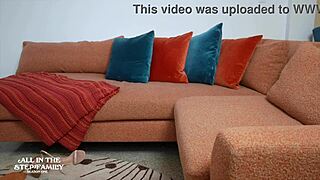 I caught my step mom in the shower and she sucked my hard cock to calm it down, Madi Blaze