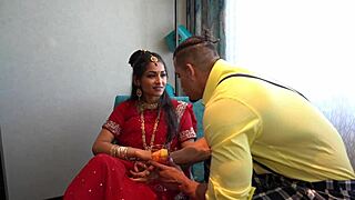 perfumed honeymoon with maya as indian aunt goddess in interracial orgasm sex