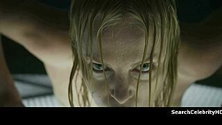 is charlize theron giving blowjob handjob as brunette milf in prometheus 2012 scene