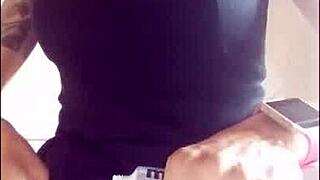 Brushing your teeth is important and Chantal loves to fill her mouth with toothpaste in close up homemade fetish video.