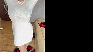 subtle tease of teen with big tits in hot compilation of playful moments