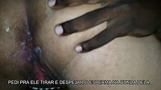 Wife moans on best friend huge black cock while i suck her big ass