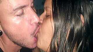 who cums first loses in this kiss challenge at the club?