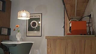 Panties Flash of a Cute Sexy Housewife on High Heels and Stockings in a Mini Short Skirt Feels So Thrilling