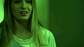 blonde petite girls get close up in fingering and scissoring. they tease with tribbing and wet oral in romantic allherluv teaser.