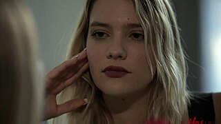 blonde petite girls get close up in fingering and scissoring. they tease with tribbing and wet oral in romantic allherluv teaser.