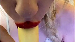 Sexy Elza Kom Very Sweet Dance Hot. Suggestive Moves In Lingerie Tease With Lipstick And Fetish Vibes.