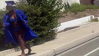 class hoe graduated today with big black cock pounding her big ass doggystyle in car moaning orgasm