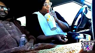 Bear suit contrasts with swallowing daddy's cock in car for yukisenpaikurochan kuroyukiexperience