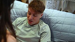 Petite Brunette Step Sister Gets Horny for Taboo Monster Cock Doggystyle Fuck