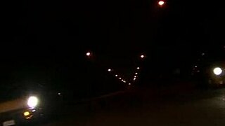 Blonde slut in high heels and fishnets takes anal creampie with gaping outdoors