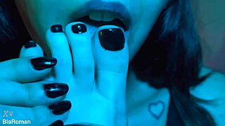 My Cute Foot Ready for Deepthroat Choking and Toe Sucking!