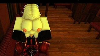 Roblox x limbus company faust helps out dante and they end up having a rough fuck in doggystyle