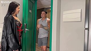 Naughty Neighbor Calls Hung Guy To Her House For Bareback Sex