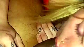 Pickup cute blonde girlfriend bent over for deepthroat blowjob doggystyle fucking with facial cumshot