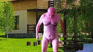 preview shows agarabas and olpr spotting a huge cock in the garden close up