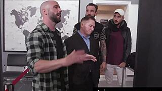 whoa accidental gangbang at airport 😱 sexy whitney wright deepthroats and rides in rough interracial orgy with cumshots