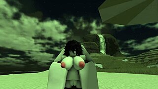 This black bitch gets creampie fucked on the beach - ready for more?