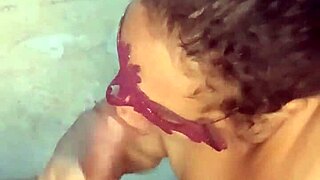 Puta with greedy fat ass gets group handjob and blowjob in orgy