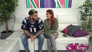 Hey, check out redhead teen Piikara and her boyfriend getting cozy as a couple! 😏