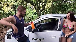 I lured this cute inexperienced Colombian guy to my place for some wild fucking, Silvanalee style.