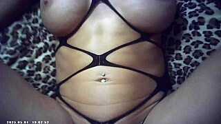 Behind the scenes Italian pound machine fucks Candice Cumm in glasses with shaved pussy passion.