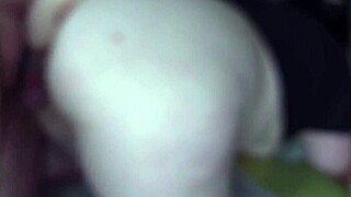 huge ass stepmom gets doggy fucked with cum on ass and sexy blowjob