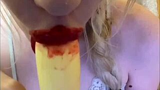 Sexy Elza Kom Very Sweet Dance Hot. Suggestive Moves In Lingerie Tease With Lipstick And Fetish Vibes.