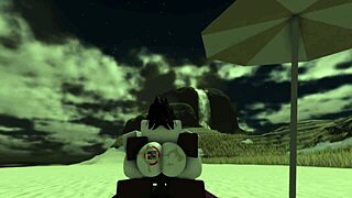 This black bitch gets creampie fucked on the beach - ready for more?