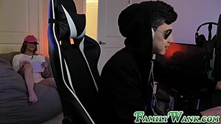 i give sloppy blowjob to stepbrother