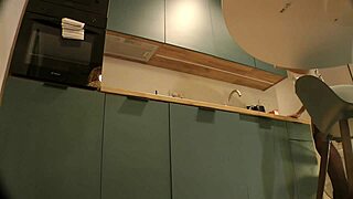 Panties Flash of a Cute Sexy Housewife on High Heels and Stockings in a Mini Short Skirt Feels So Thrilling