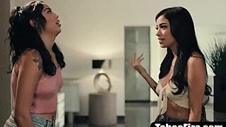 young cute girl woken up and fucked hard by friends stepbrother with big tits blowjob